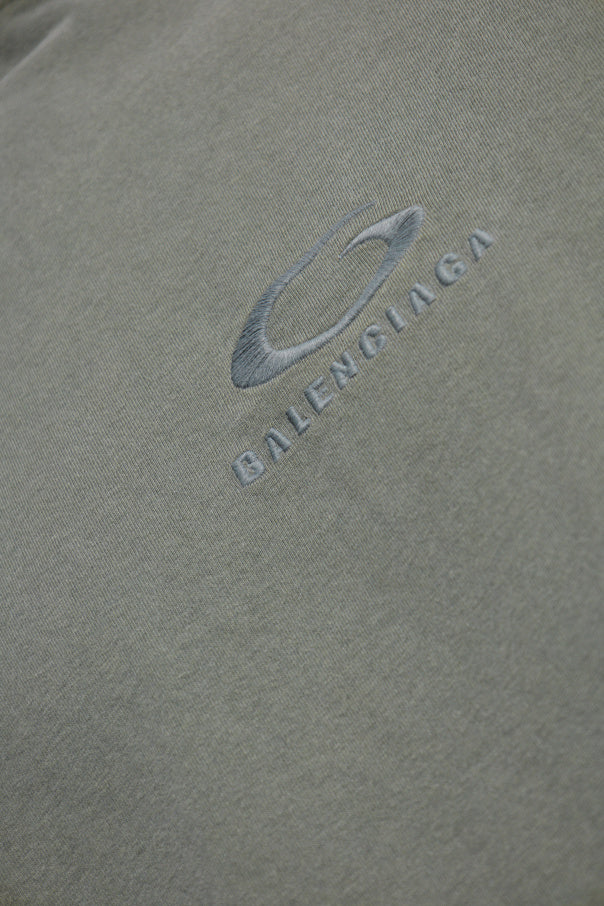 Balenciaga GREY T-shirt with logo 5