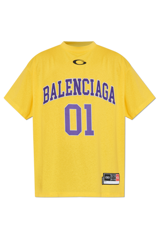 Balenciaga YELLOW T-shirt with logo 1