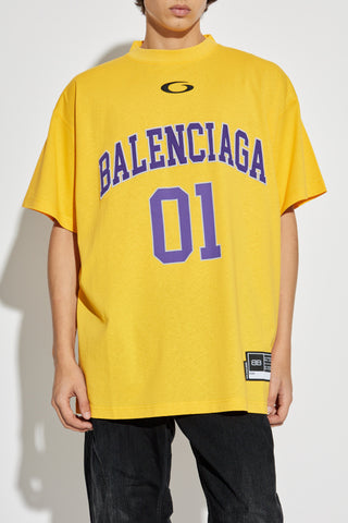 Balenciaga YELLOW T-shirt with logo 3