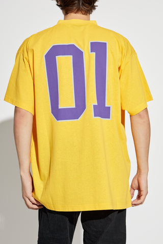 Balenciaga YELLOW T-shirt with logo 4