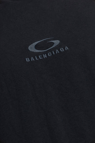 Balenciaga BLACK T-shirt with logo 5