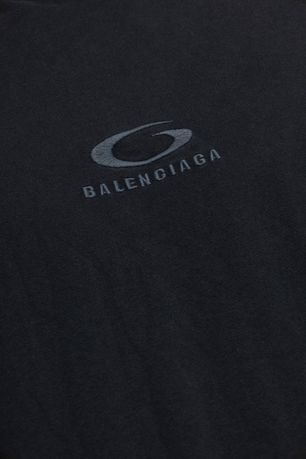 Balenciaga BLACK T-shirt with logo 5