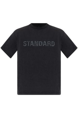 Balenciaga BLACK T-shirt with a crinkled effect 1