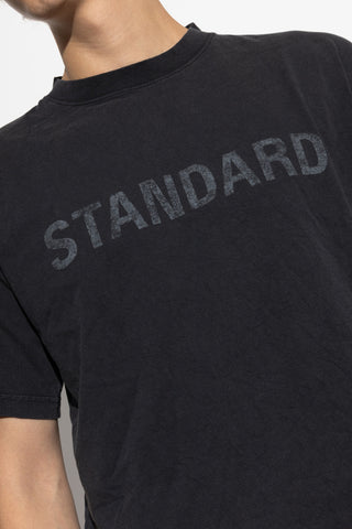 Balenciaga BLACK T-shirt with a crinkled effect 5