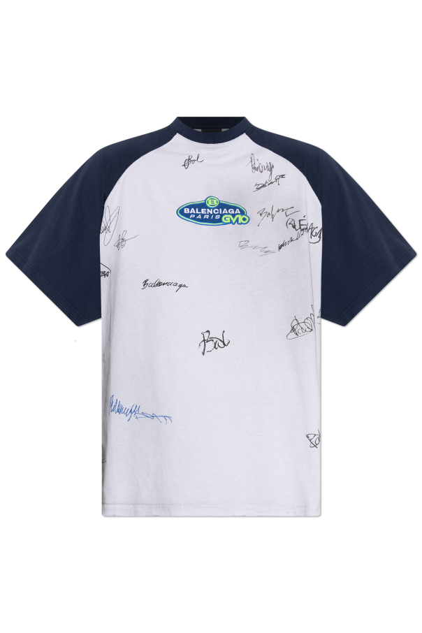 Balenciaga GREY T-shirt with print 1