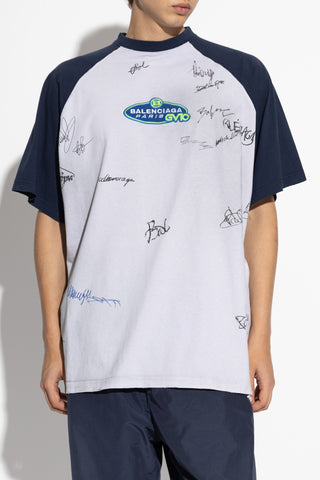 Balenciaga GREY T-shirt with print 3