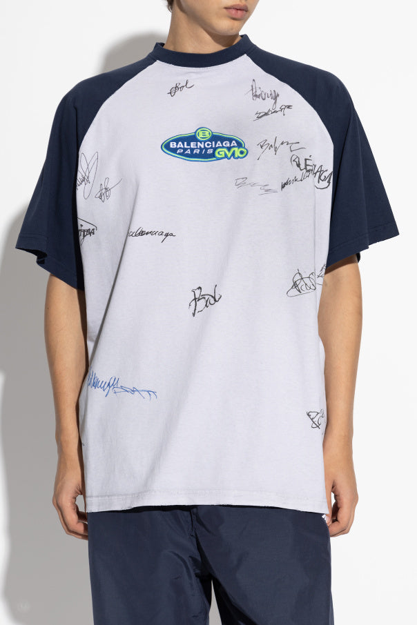 Balenciaga GREY T-shirt with print 3