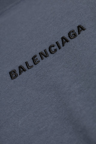 Balenciaga BLUE T-shirt with logo 5