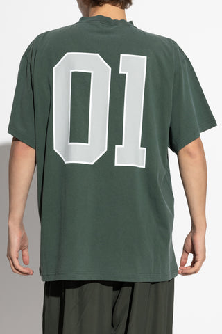 Balenciaga GREEN T-shirt with logo 4