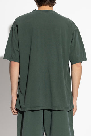 Balenciaga GREEN T-shirt with crumpled effect 4