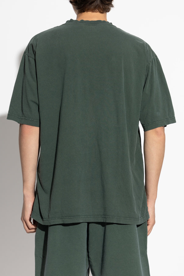 Balenciaga GREEN T-shirt with crumpled effect 4