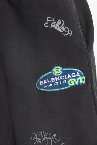 Balenciaga GREY Sweatpants with logo 5