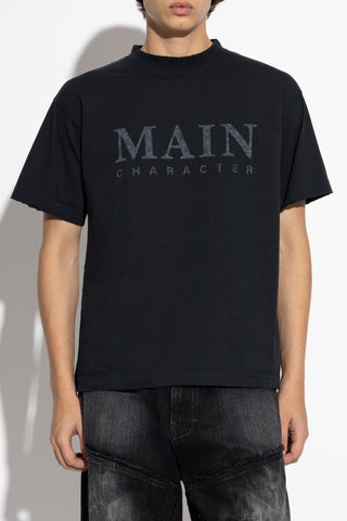 Balenciaga BLACK T-shirt with a vintage effect 3