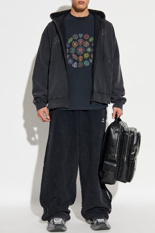 Balenciaga BLACK Sweatshirt with printed logo 2