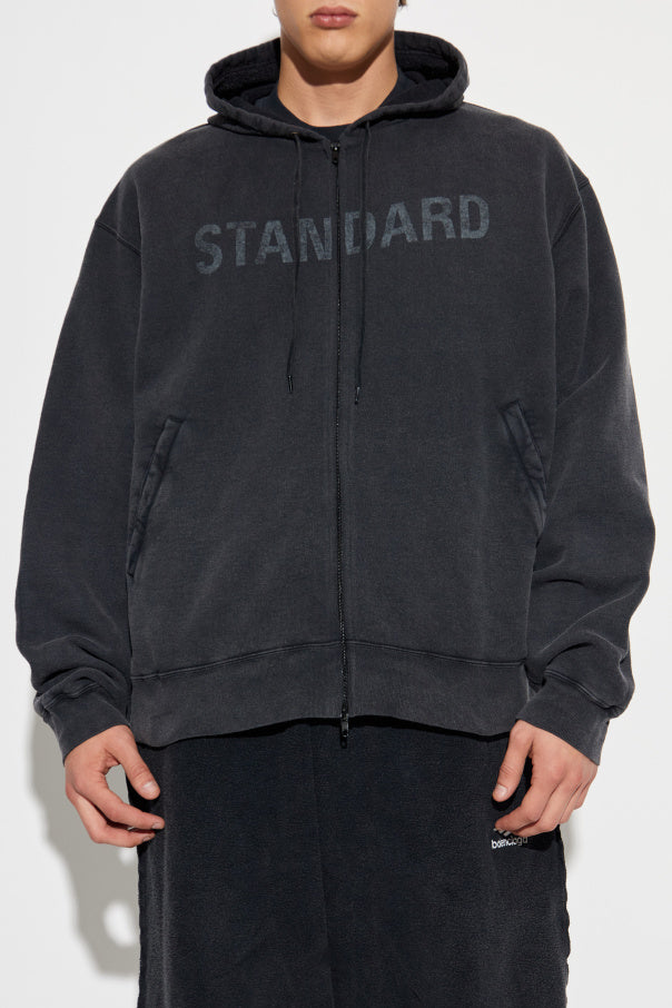 Balenciaga BLACK Sweatshirt with printed logo 3