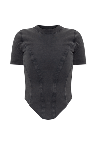 Balenciaga GREY Top with an asymmetric hem 1