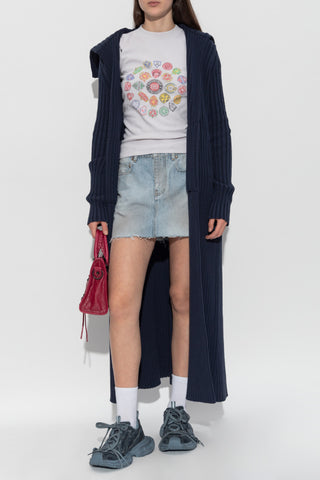 Balenciaga GREY T-shirt with colorful print 2
