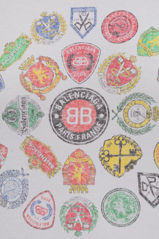 Balenciaga GREY T-shirt with colorful print 5