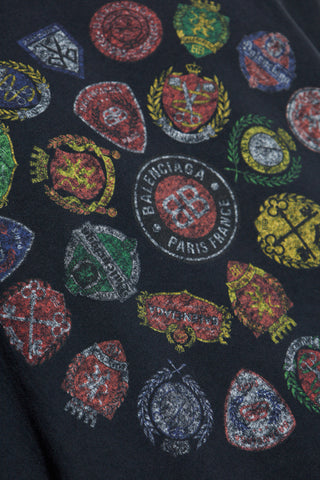 Balenciaga BLACK T-shirt with colorful print 5