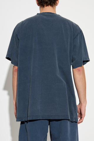 Balenciaga NAVY BLUE T-shirt with logo 4