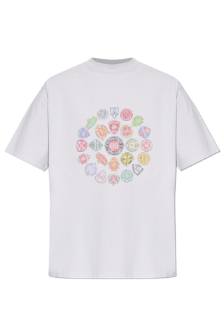 Balenciaga GREY T-shirt with colorful print 1
