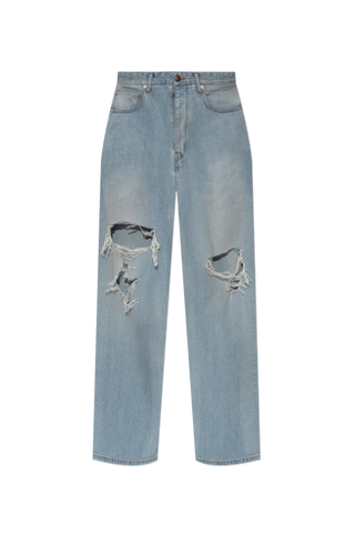 Balenciaga light blue Jeans with vintage effect 1