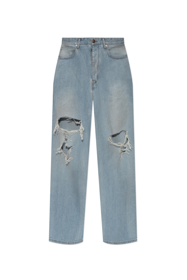 Balenciaga light blue Jeans with vintage effect 1