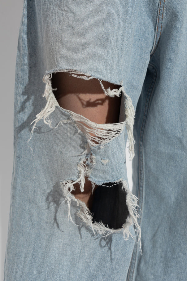 Balenciaga light blue Jeans with vintage effect 5