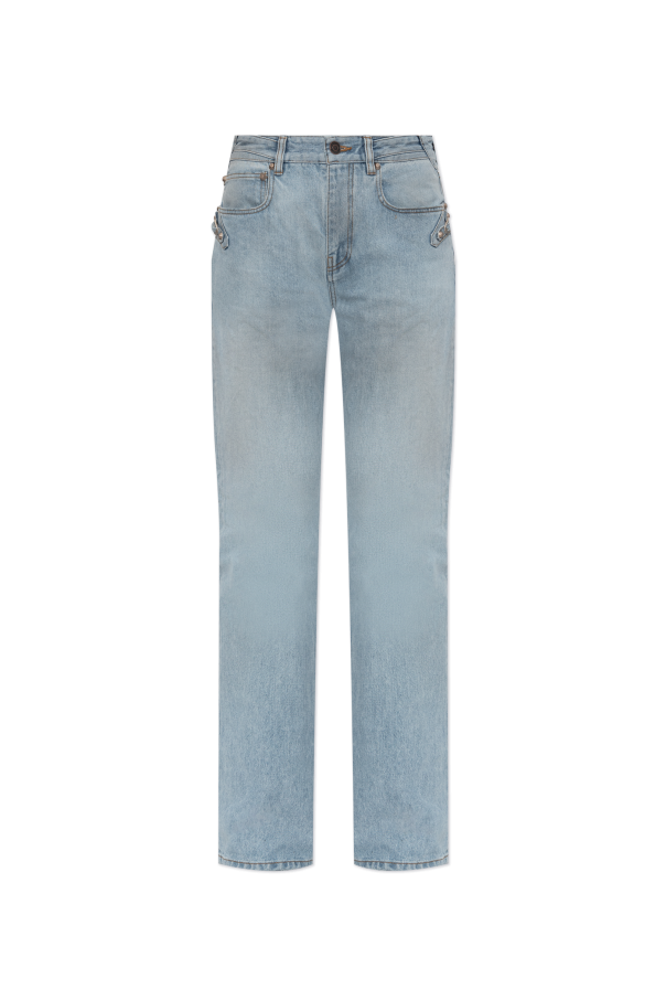 Balenciaga light blue Jeans with 'vintage' effect 1