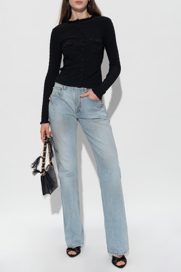Balenciaga light blue Jeans with 'vintage' effect 2