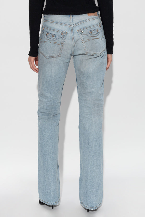 Balenciaga light blue Jeans with 'vintage' effect 4