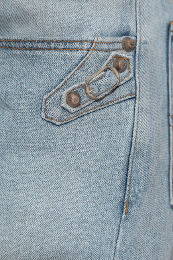 Balenciaga light blue Jeans with 'vintage' effect 5