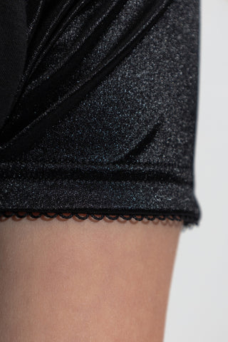 Balenciaga BLACK Top with embroidered logo 5