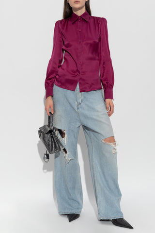 Balenciaga PURPLE Silk shirt 2