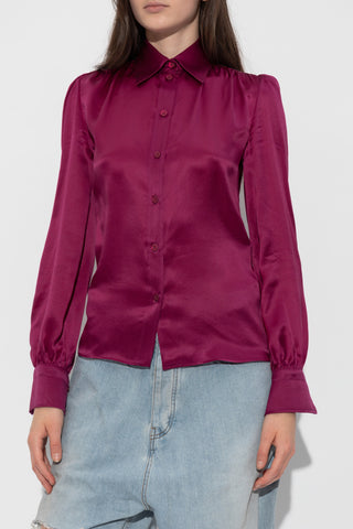 Balenciaga PURPLE Silk shirt 3