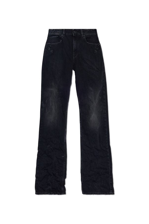 Balenciaga BLACK Jeans with a vintage effect 1