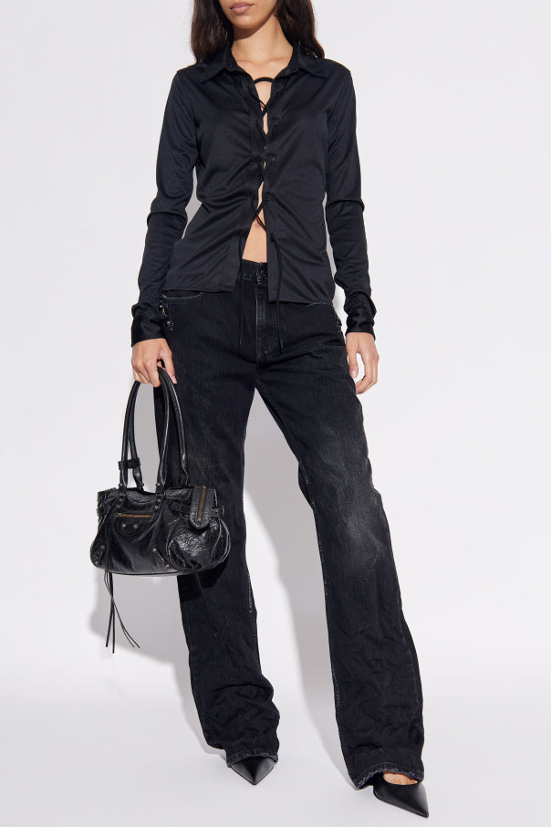 Balenciaga BLACK Jeans with a vintage effect 2