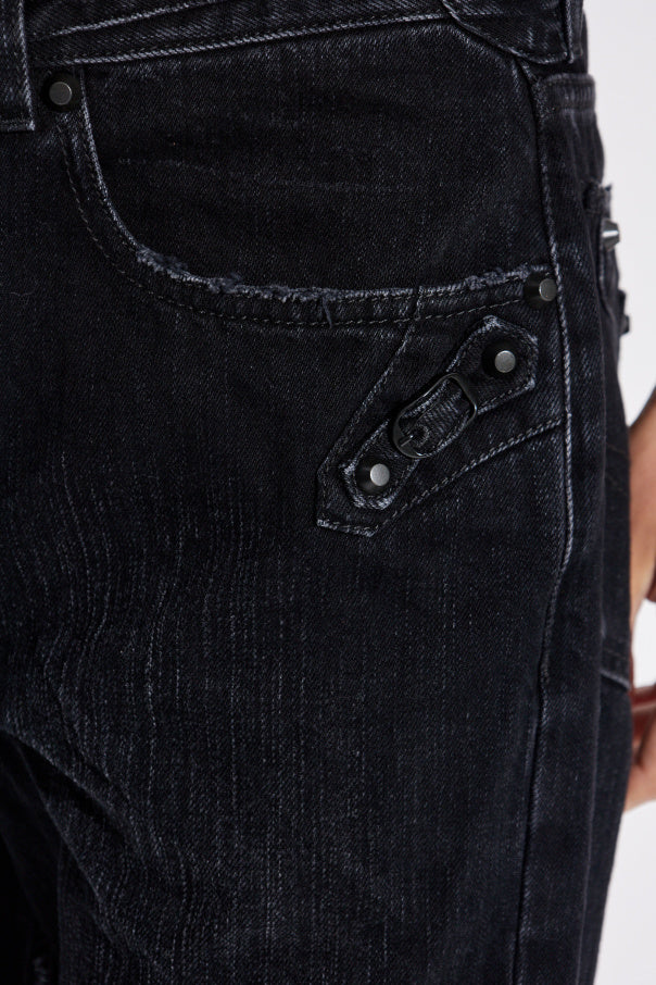 Balenciaga BLACK Jeans with a vintage effect 5