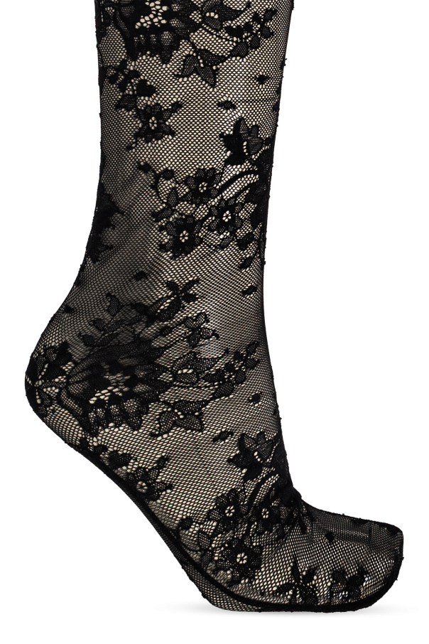 Balenciaga BLACK Lace tights 5