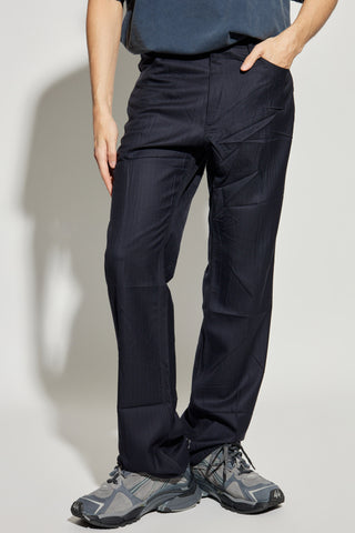 Balenciaga NAVY BLUE Wool trousers 3