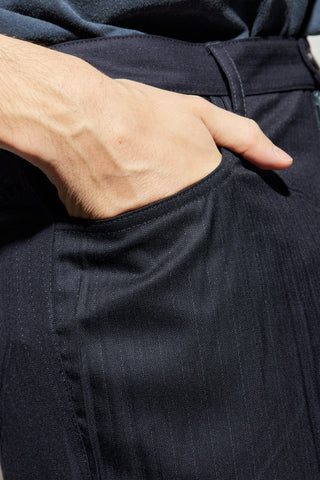 Balenciaga NAVY BLUE Wool trousers 5