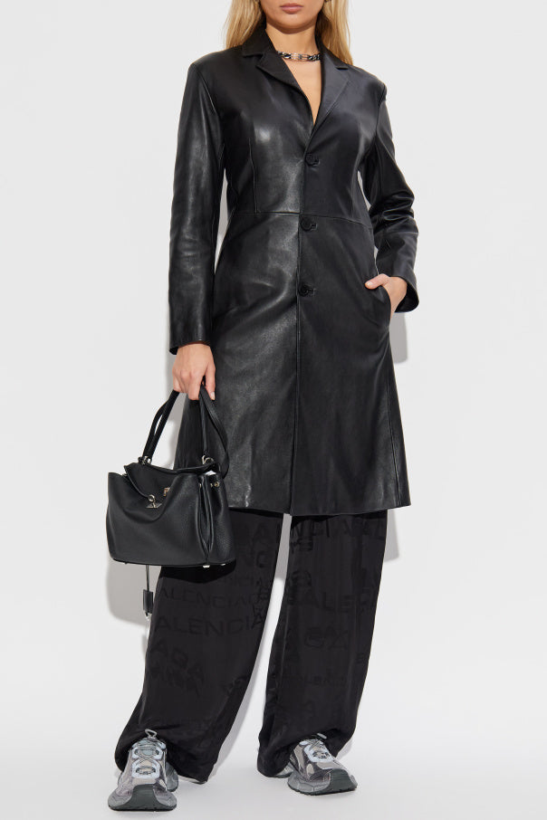 Balenciaga BLACK Trousers with logo 2