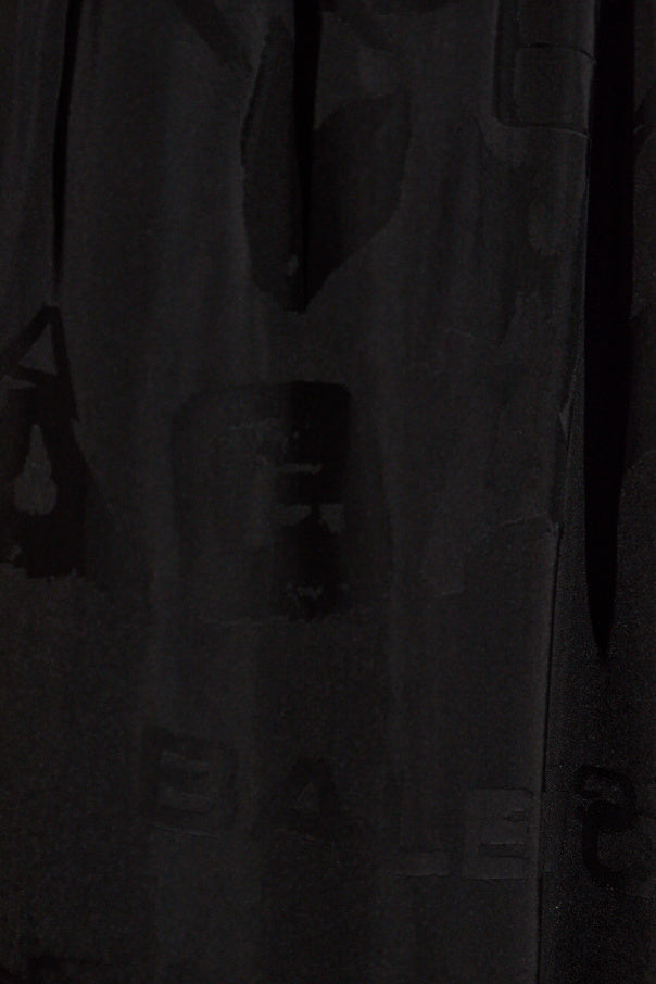 Balenciaga BLACK Trousers with logo 5