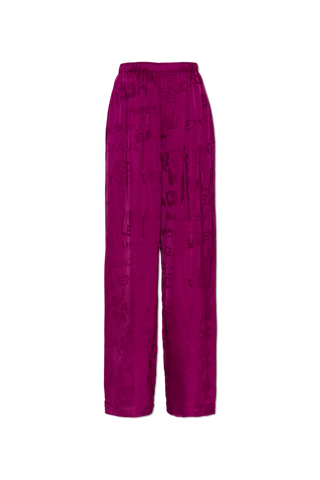 Balenciaga PINK Wide-leg trousers 1