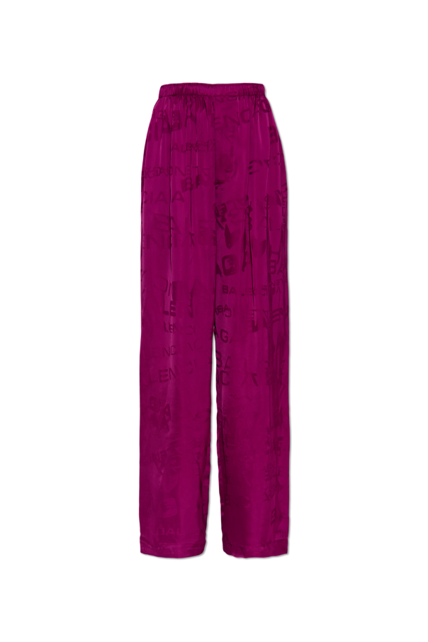 Balenciaga PINK Wide-leg trousers 1