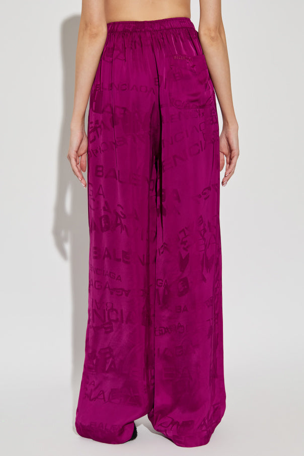 Balenciaga PINK Wide-leg trousers 4
