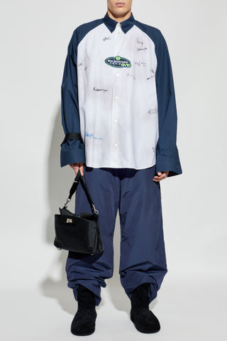 Balenciaga NAVY BLUE Reversible sweatpants 2