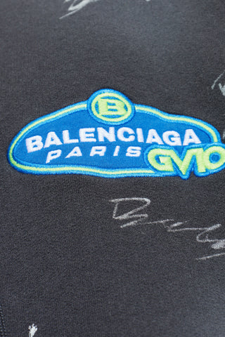 Balenciaga GREY Sweatshirt with print 5