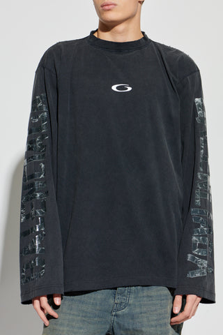 Balenciaga GREY Long sleeve T-shirt 3