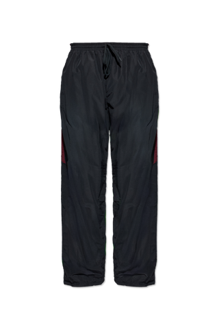 Balenciaga BLACK Trousers with logo 1